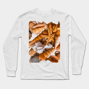 Summer Beach Seashells Travel Long Sleeve T-Shirt